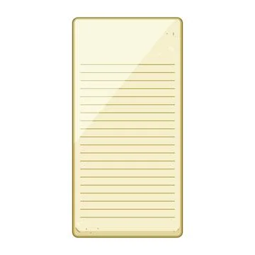 Blank lined paper sheet for notes and writing Stock Illustration
