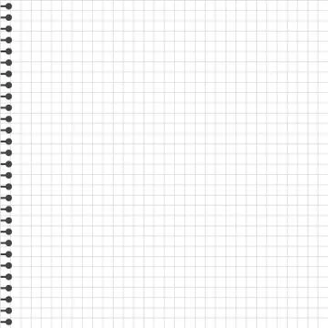Blank lined paper template, one page, Notebook &amp; Exercise book, vector illust Stock Illustration