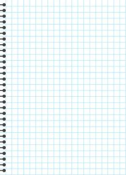 Blank lined paper template, one page, Notebook &amp; Exercise book, vector illust Illustrazione stock
