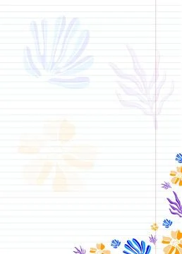 Blank lined striped sheet with colored tonal flat colors22 Stock Illustration