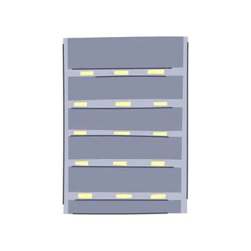 Blank magazine rack cartoon vector illustration Stock Illustration