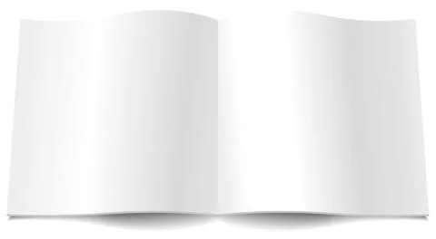 Blank magazine spread Stock Illustration