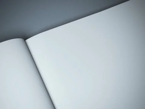 Blank magazine spread 库存插图