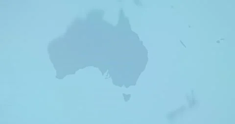 Blank map of Australia view Stock Footage 321764288