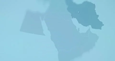 Blank map of Middle East Stock Footage 321764187
