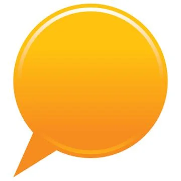 Blank map pin orange app icon Illustrazione stock