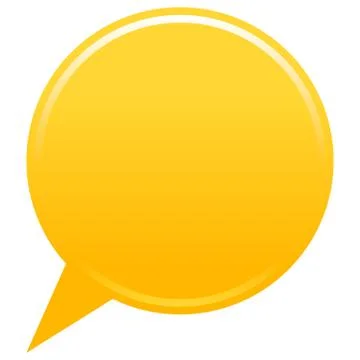 Blank map pin yellow app icon Illustrazione stock