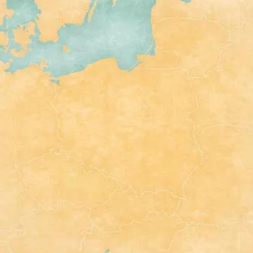 Blank Map of Poland Stock Illustration