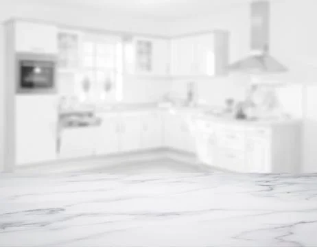 Blank marble table top in front of blurry background - Illustration Stock Illustration