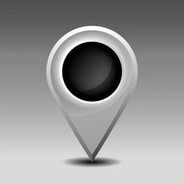 Blank marker pin 库存插图