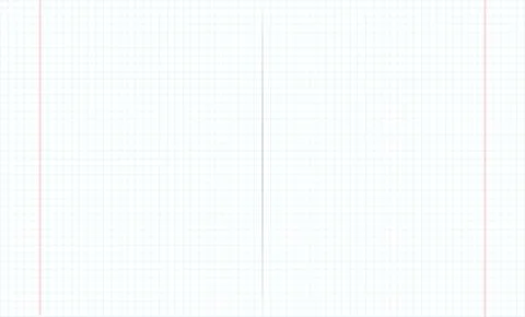 Blank math exercise book paper sheet Stock Illustration