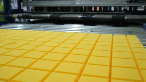 Blank for a mattress. Milling cutting of polyurethane foam Stock Footage 278036193
