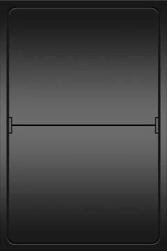 Blank mechanical leter indicator Stock Illustration