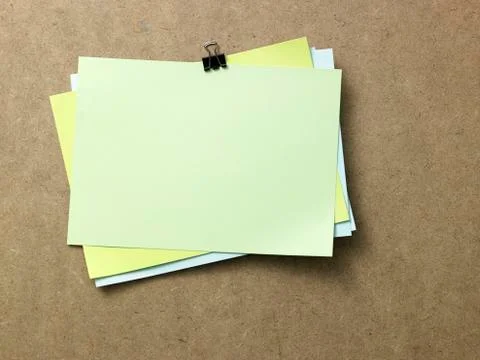 Blank memo pad Stock Photos