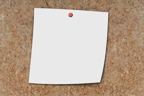 Blank memo sheet Stock Photos