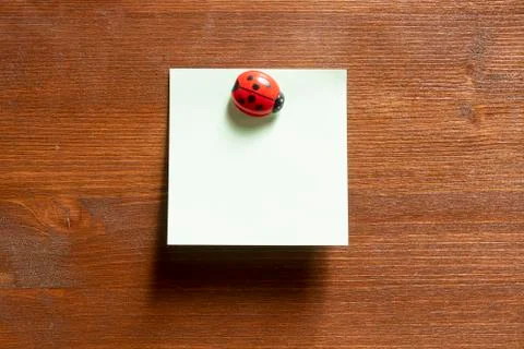 A blank memo sheet Stock Photos