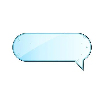 Blank message bubble for digital communication concept Stock-Illustration
