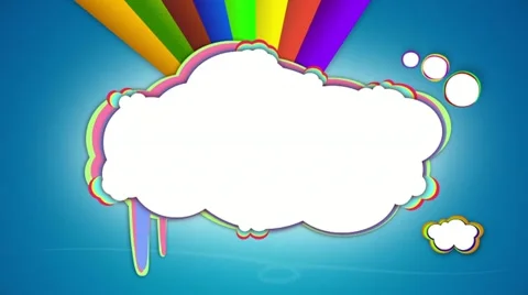 Blank message cloud Stock Footage 11464437