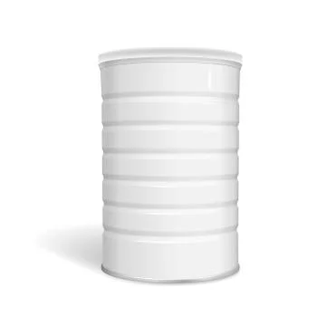 Blank metal can Stock Illustration