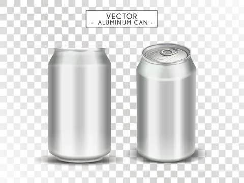 Blank metal cans Illustrazione stock