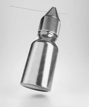 Blank metal surface empty bottle ready for your logo or design! Perfect for.. Illustrazione stock