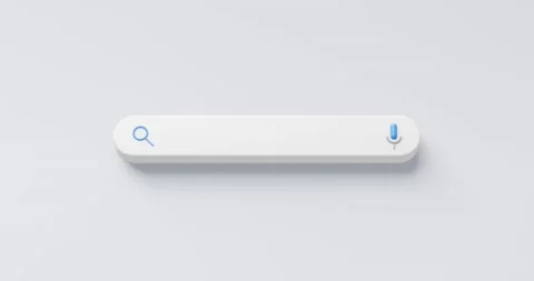 Blank minimal search bar box on website interface background. Stock Footage 154165293