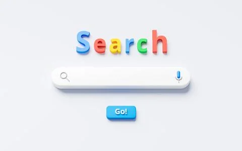 Blank minimal search bar box on website interface background with searching.. Stock Illustration