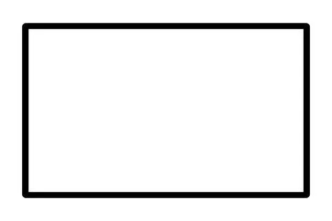 Blank modern tv screen template Stock Illustration