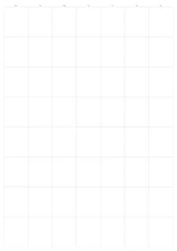 Blank monthly calendar template with grid lines. Empty planner page for time  Stock Illustration