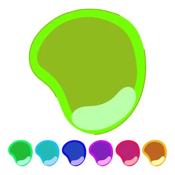 Blank mouse pad vector cartoon graphic Stock Illustration