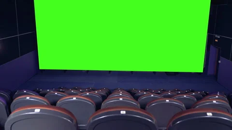 old movie theater background screens