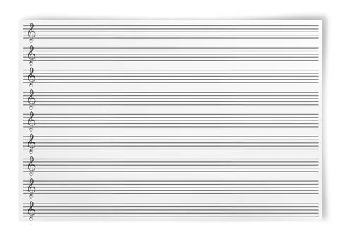 Blank Music sheet Stock Photos