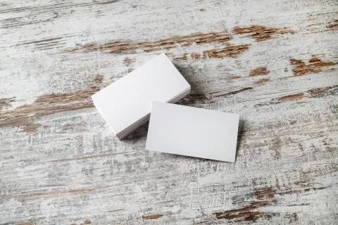 Blank name cards Stock Photos