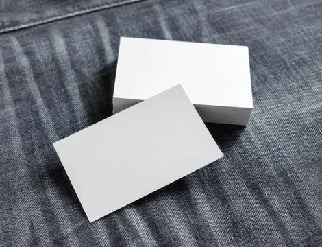 Blank name cards Stock Photos