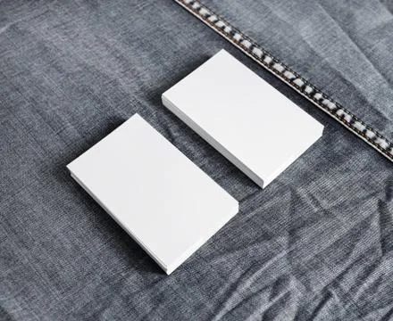 Blank name cards Stock Photos