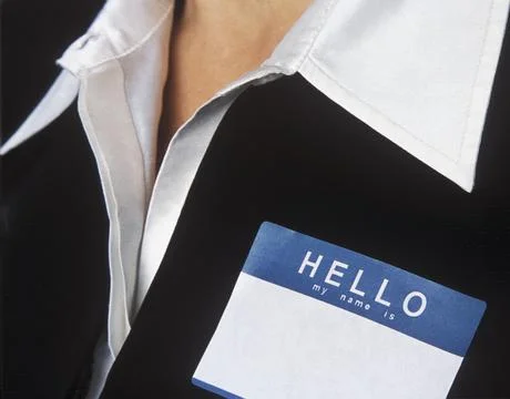 Blank Name Tag Stock Photos