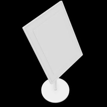 Blank nameplate stand Stock Illustration