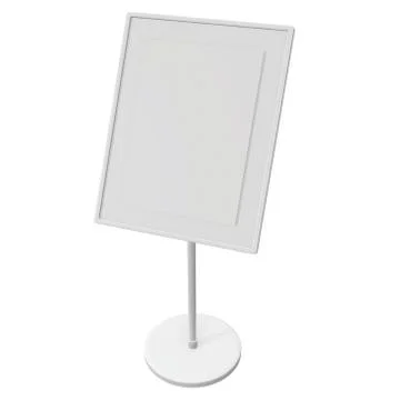Blank nameplate stand Stock Illustration