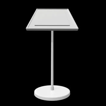 Blank nameplate stand Illustrazione stock