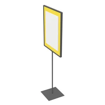 Blank nameplate stand Stock Illustration