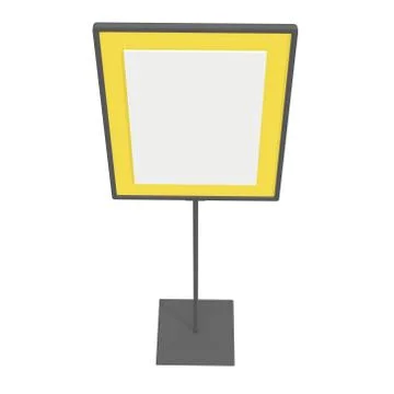 Blank nameplate stand Stock-Illustration