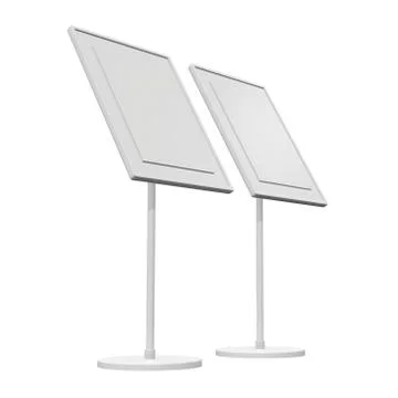 Blank nameplate stand Stock Illustration