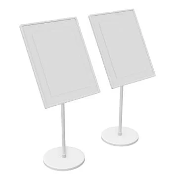 Blank nameplate stand Stock Illustration