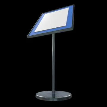 Blank nameplate stand Stock Illustration