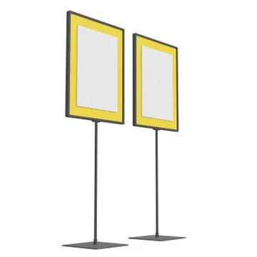Blank nameplate stand Ilustración de archivo