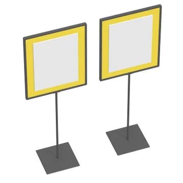 Blank nameplate stand Stock Illustration