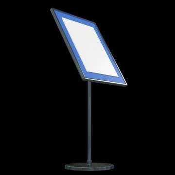 Blank nameplate stand Stock Illustration