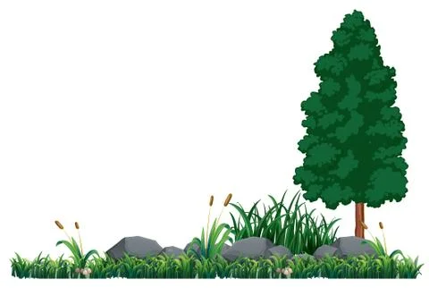 A blank nature template Stock Illustration