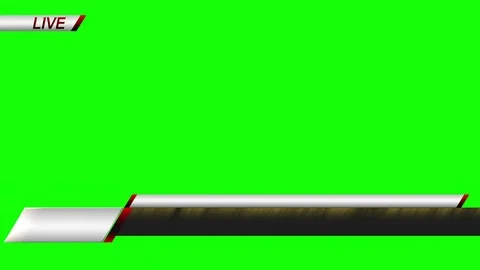 Blank News Lower Third Template 3 Stock Footage 82474126