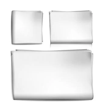 Blank newspaper Stock Illustration